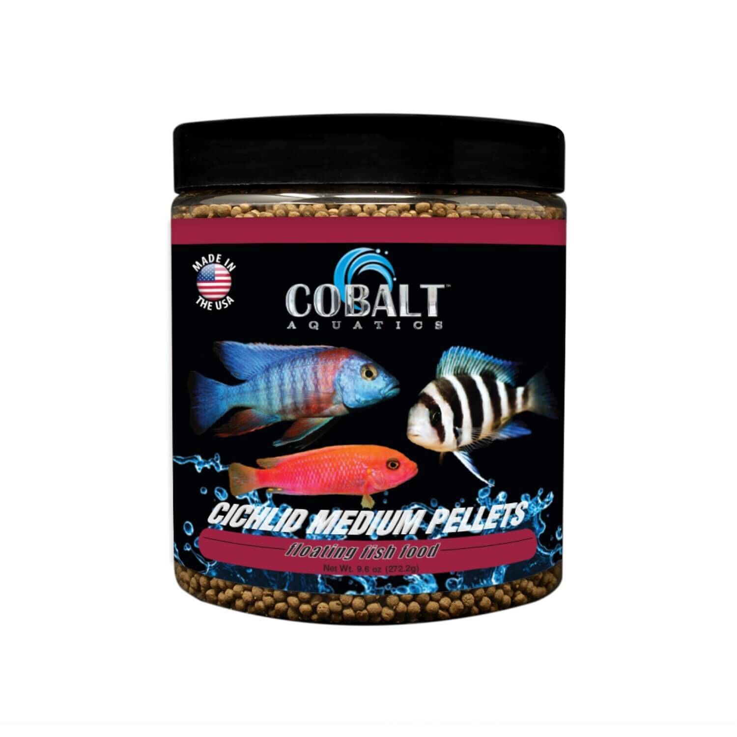 Cobalt Cichlid Medium Pellets Floating Fish Food