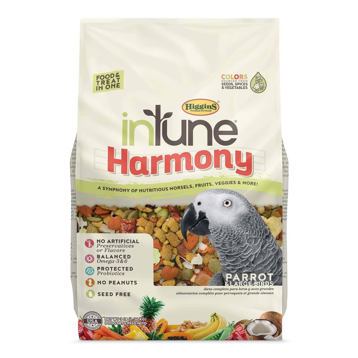 Intune Harmony Parrot 3Lb Bird Food