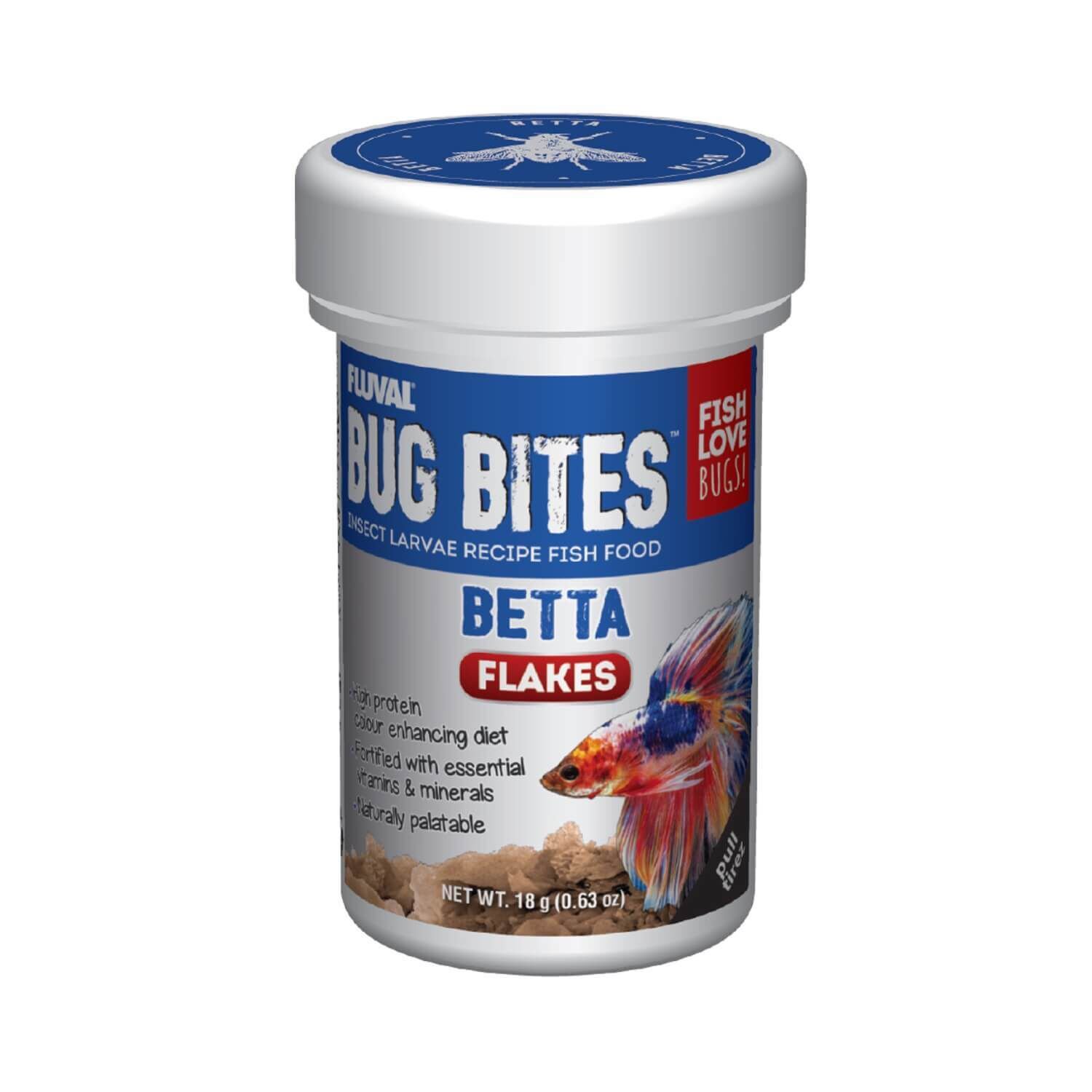 Bug Bites Betta Color Enhancing Food Flakes 0.64Oz