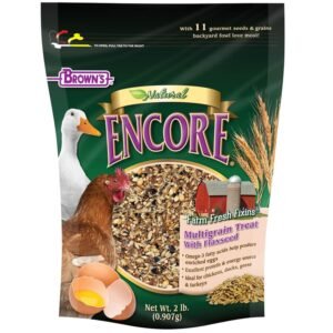Brown's Encore Farm Fresh Fixins Multigrain Flaxseed Treat For Chickens, Ducks, Geese & Turkeys