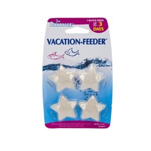 Penn-Plax Pro Balance Vacation Fish Feeder Blocks Star Shap, Slow Releasefish Food For Up To 3 Days