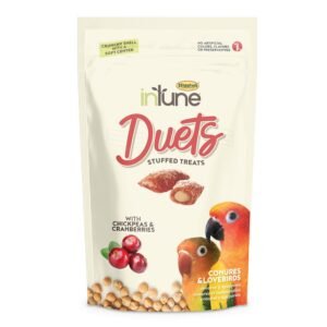 Higgins Intune Duets Chickpeas & Cranberries Treat For Conures & Lovebirds, 3Oz