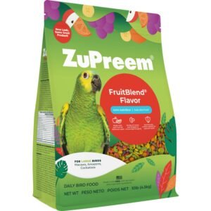 Zupreem Fruitblend Daily Bird Food For Large Birds, 10-Lb