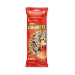 Higgins Sunburst Gourmet Conure & Cockatiel Treat Sticks With Mango & Rose Hips, 4.9-Oz