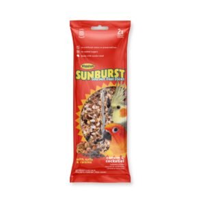 Higgins Sunburst Gourmet Conure & Cockatiel Treat Sticks With Nuts & Raisins, 4.9-Oz