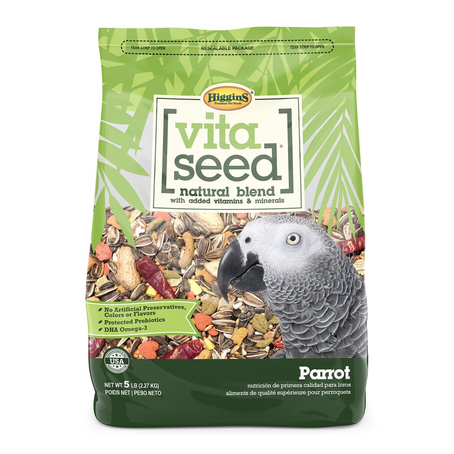 Higgins Vita Seed Natural Blend Parrot Food - Image 2