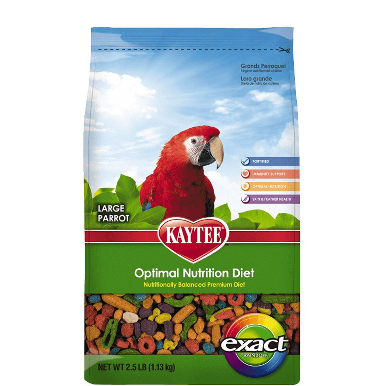 Exact Rainbow Chunky Large Parrot Food