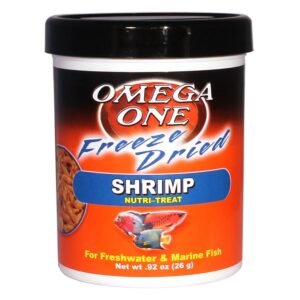 Omega One Freeze Dried Shrimp Fish Food, 0.85-Oz