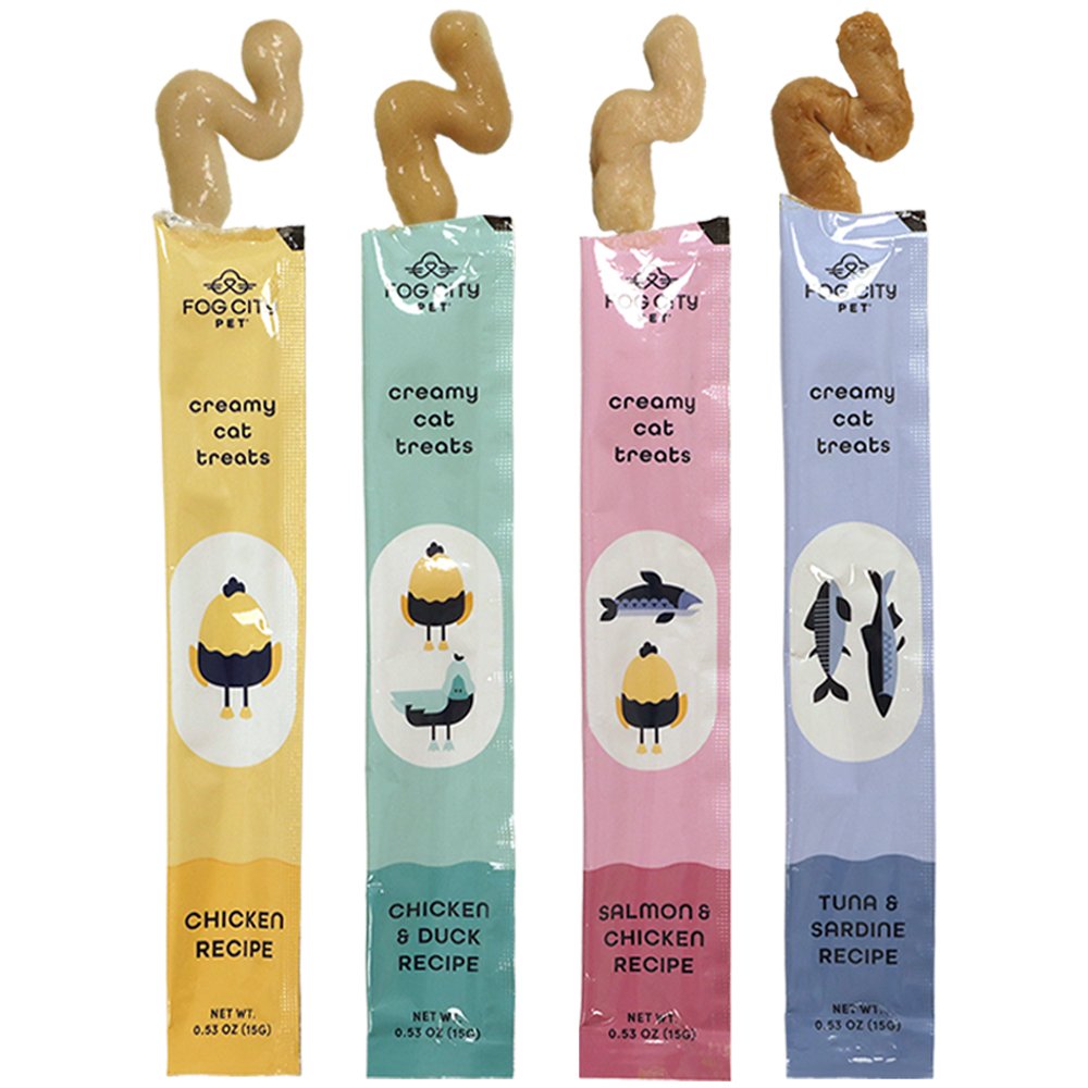 Fog City Pet Variety Pack Lickable Creamy Cat Treats - Image 2