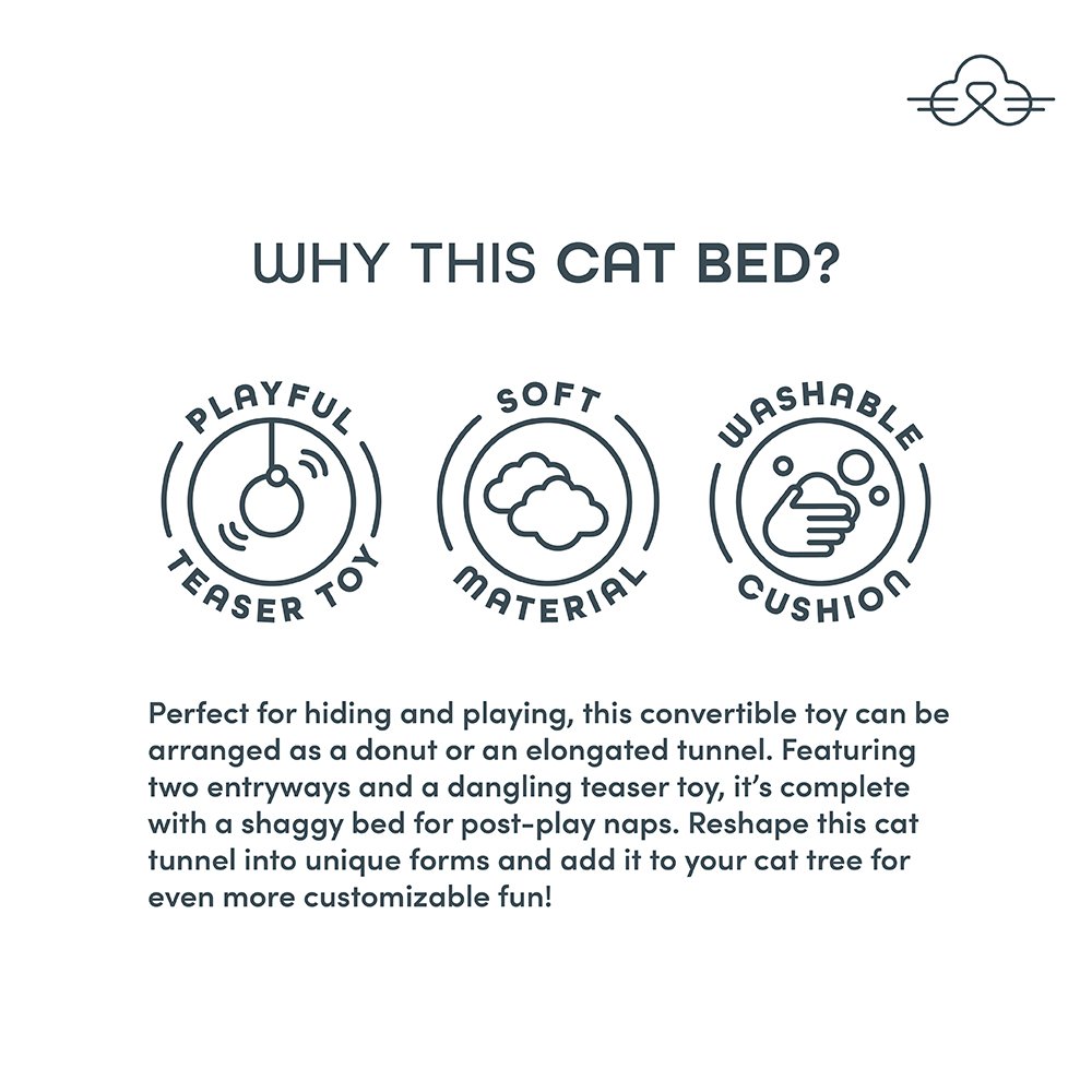 Fog City Pet Customizable Cat Tunnel Bed - Image 6
