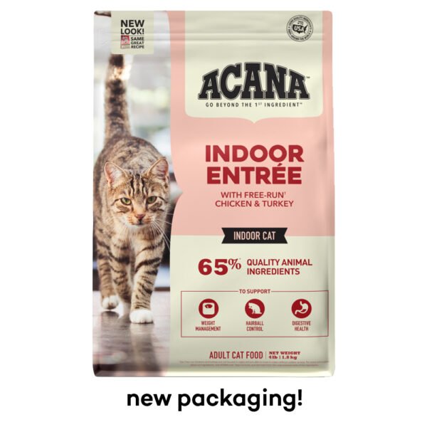 ACANA Indoor Entrée w/ Free-Run Chicken & Turkey Dry Cat Food