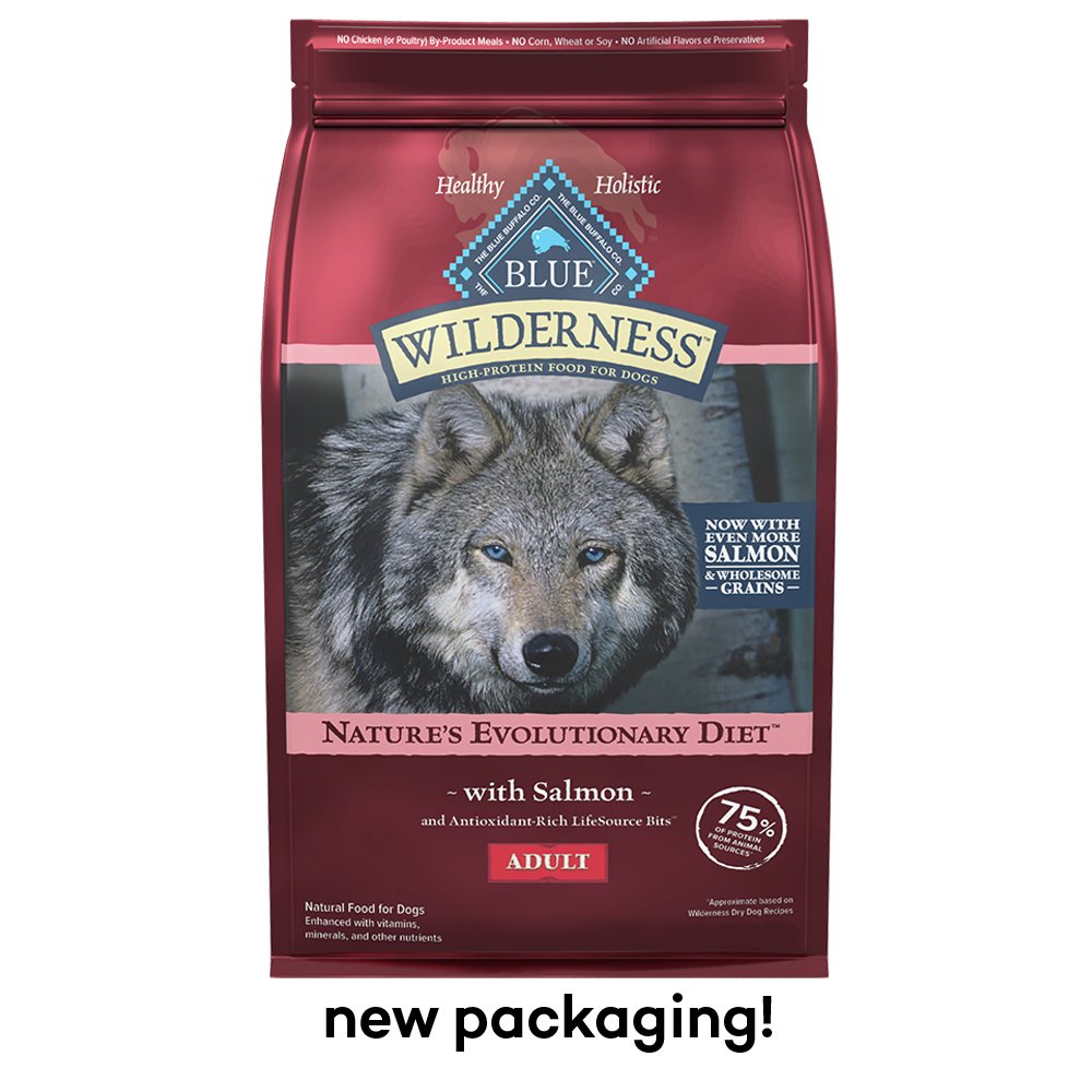 Blue Wilderness Nature's Evolutionary Diet w/ Salmon & Wholesome Grains Adult Dry Dog Food