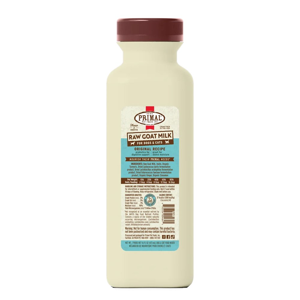 Primal Original Recipe Raw Goat Milk for Dogs & Cats