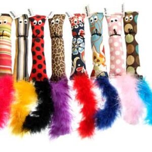 PetCandy Catnip Squirrel w/ Tail Cat Toy, Assorted